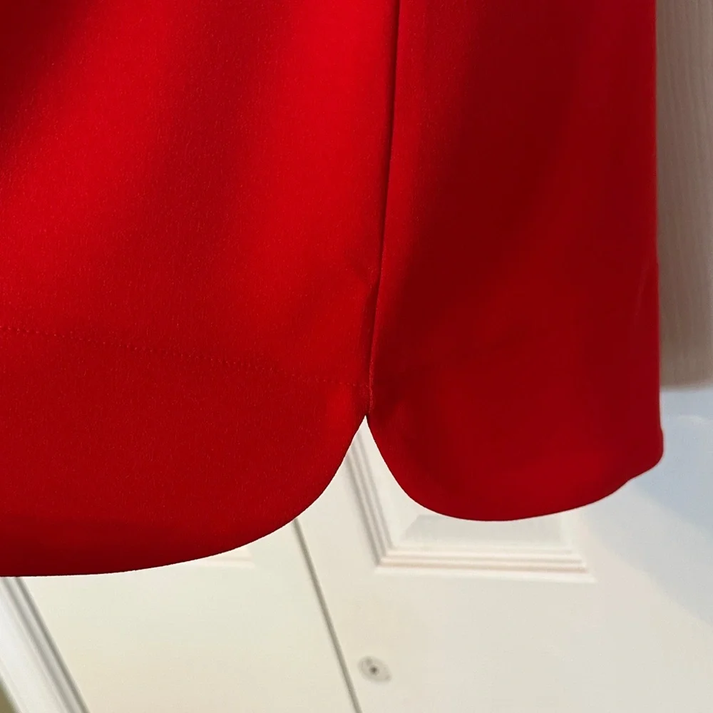 Vince Camuto Red Flutter Sleeve Dress - Picture 4 of 5